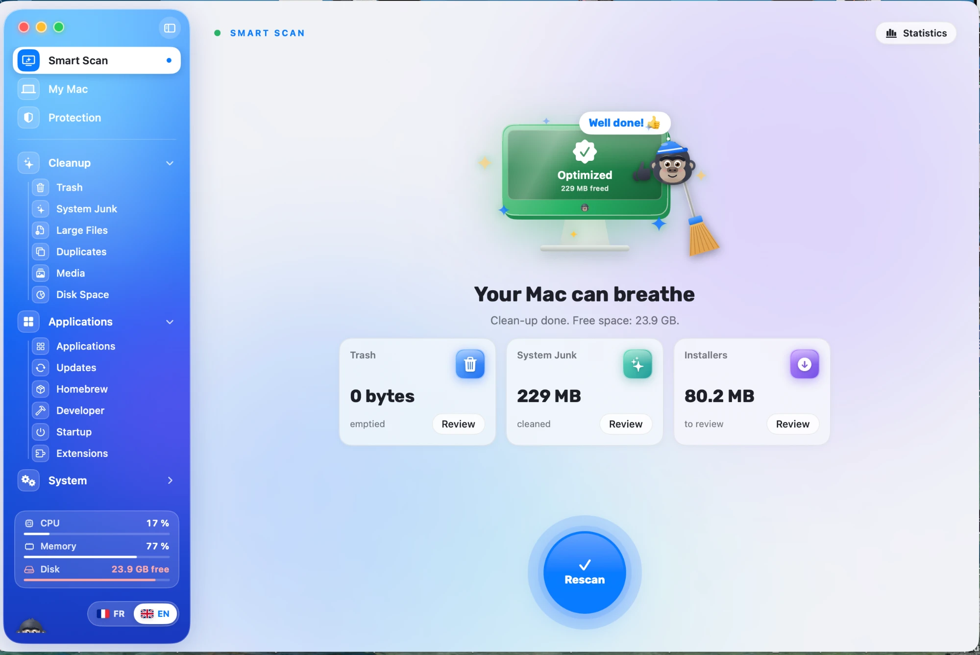 KairOS · Smart Scan